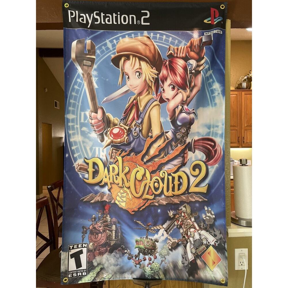 PS2 Dark Cloud 2 5' Flag Banner Poster / Sony PlayStation 2 JRPG RPG